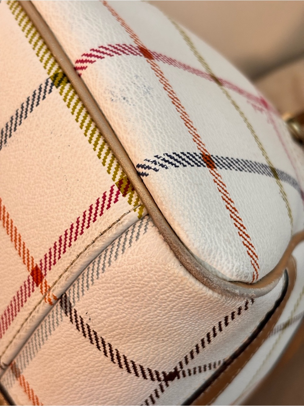 COACH 2011 Peyton Tattersall Plaid Satchel Shoulder Bag - Picture 11 of 16